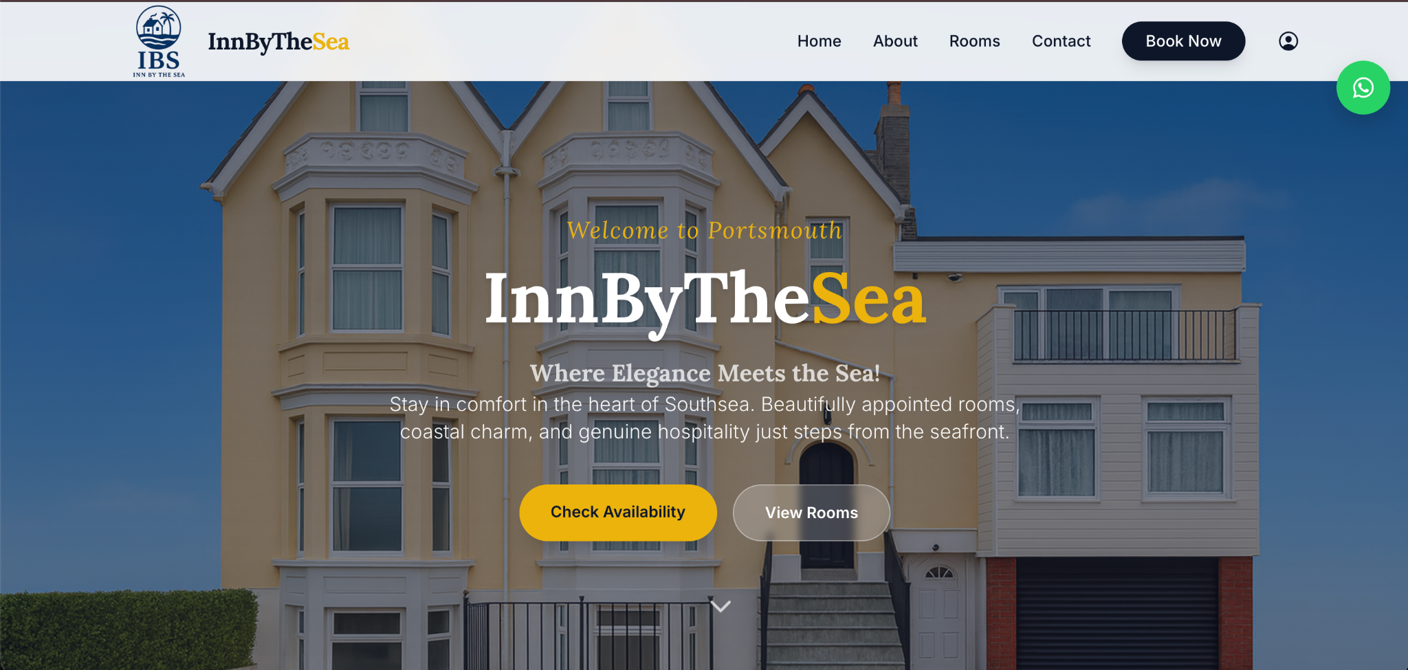 Inn By The Sea website screenshot