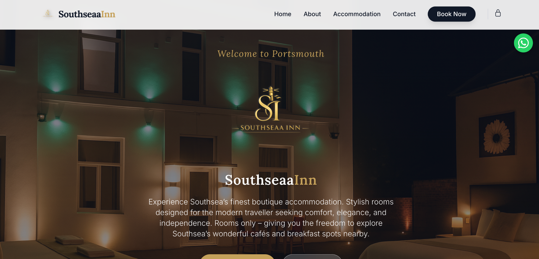 Southseaa Inn website screenshot